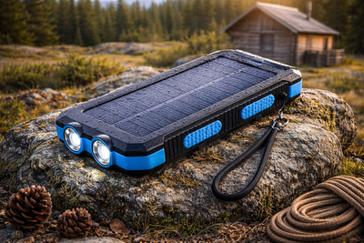 Solar Power Bank (Blue)